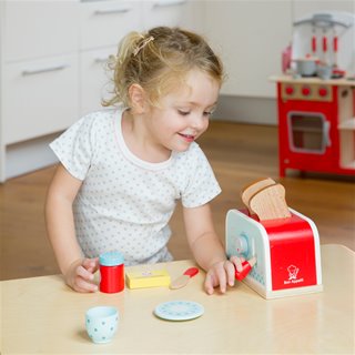 Toaster set - red